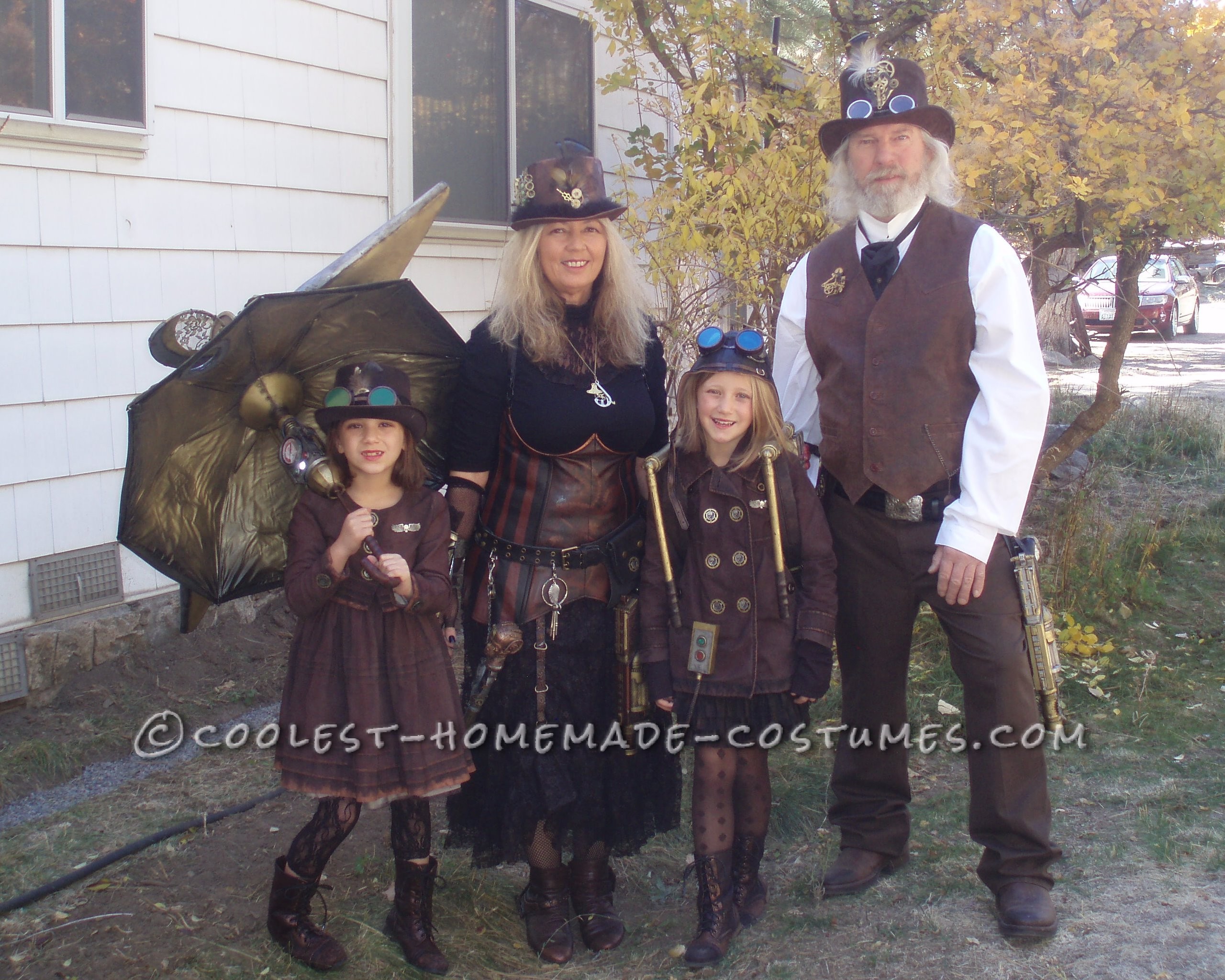 Halloween Steampunk Style Family Costume