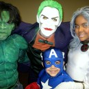 Cool Homemade Hulk, Storm, Captain America and Joker Costumes