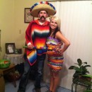 Cool Hombre and Pinata Couple Halloween Costume