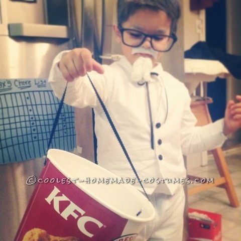 Homemade Colonel Sanders Costume for a Toddler