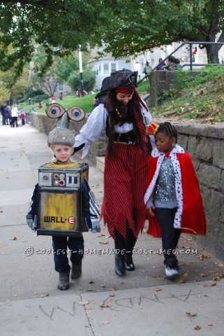 Homemade Cardboard Box Halloween Wall-E Costume