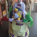 Homemade Mom and Baby Mobile Easter Basket Costume for Halloween