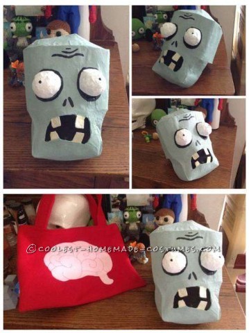 Plants vs. Zombies Flag Zombie Costume: I want BRAINS!