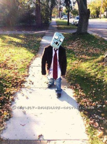 Plants vs. Zombies Flag Zombie Costume: I want BRAINS!