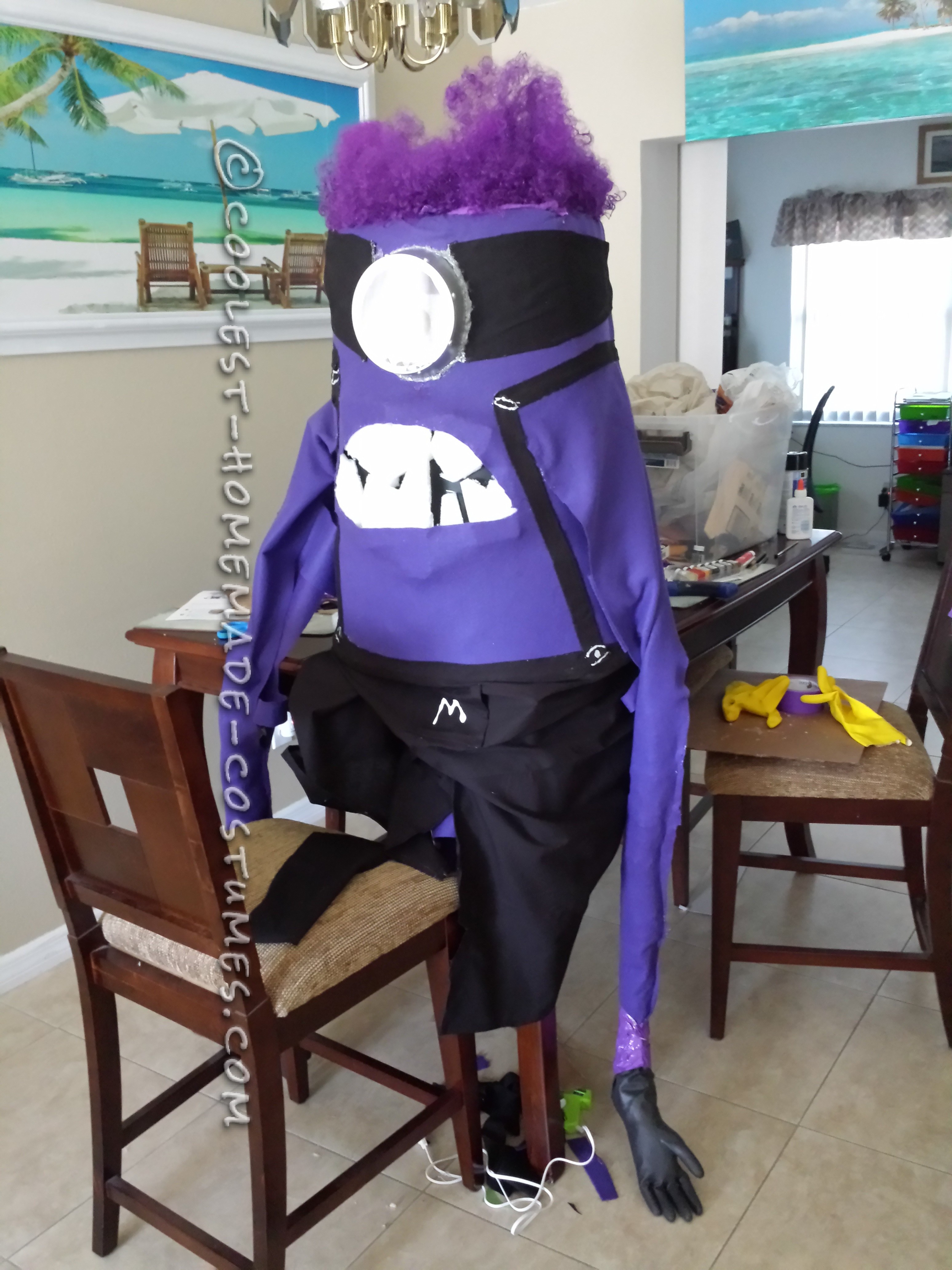 DIY Purple Minion Halloween Costume