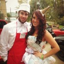 Coolest Ice Cream Cone and Ice Cream Man Couple Halloween Costume