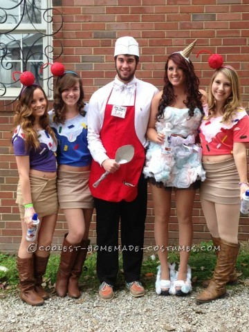 Coolest Ice Cream Cone and Ice Cream Man Couple Halloween Costume