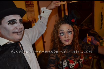 Creepy Marionette and Puppeteer Couple Halloween Costume