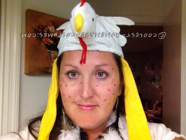 Witty Homemade Wordplay Costume Idea: Chicken Pox