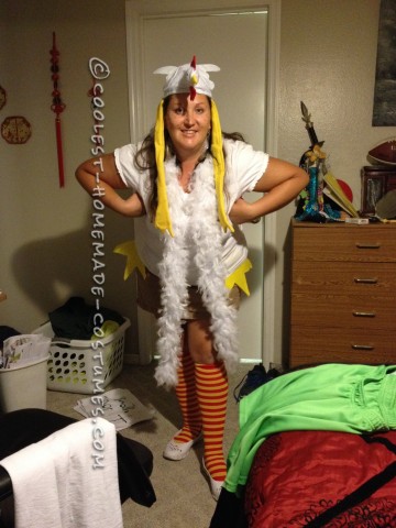 Witty Homemade Wordplay Costume Idea: Chicken Pox