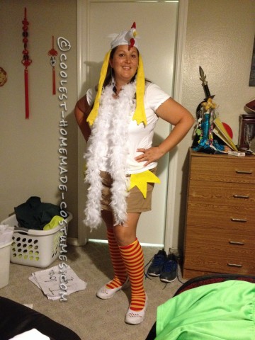 Witty Homemade Wordplay Costume Idea: Chicken Pox