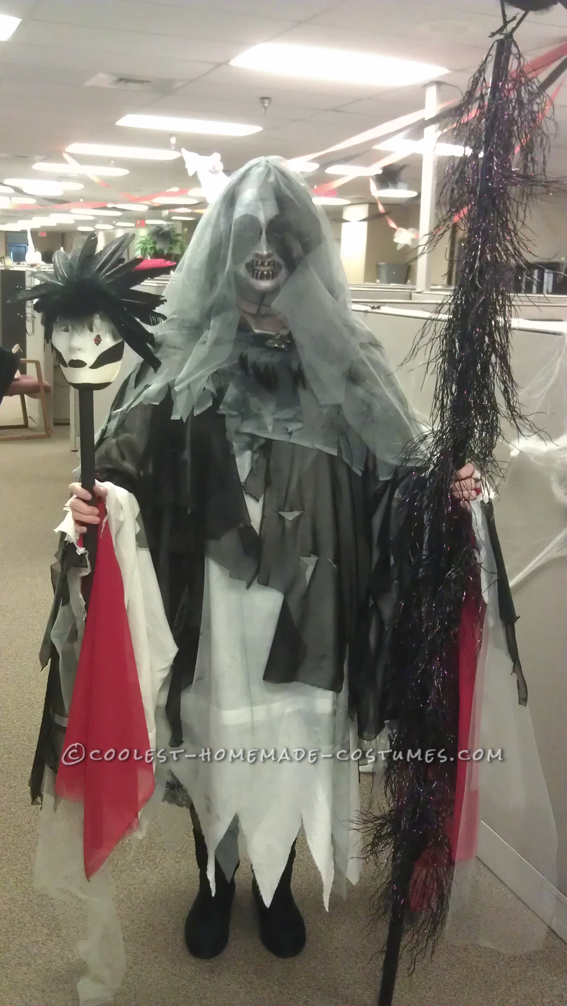 Creepy Homemade Costume: The Morrigan Has Come to Take Your Soul!