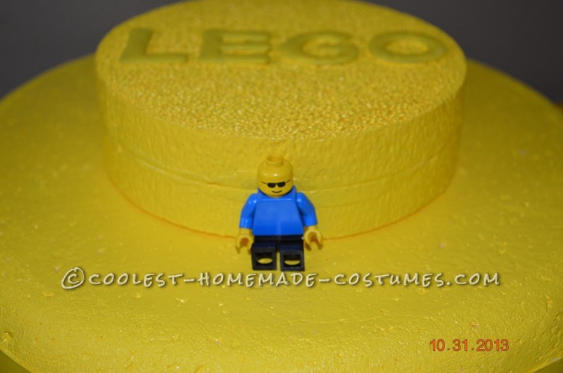 Lego on top of head