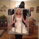 King Kong and a Woman in a Cage Illusion Costume