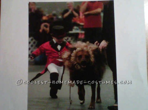 Cool Boy and Pet Dog Costume: Lion Tamer and Lion