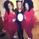 Last-Minute Sexy Girls Group Costume: Thing 1, Thing 2 and Cat in the Hat