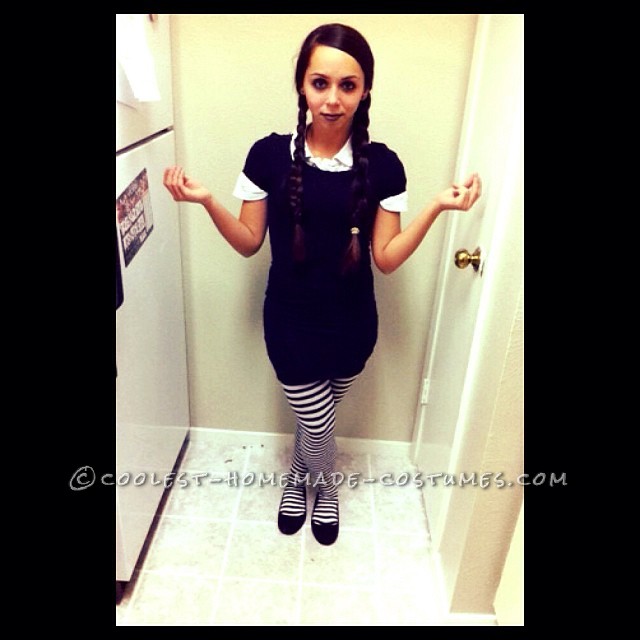 Last Minute Wednesday Addams Costume