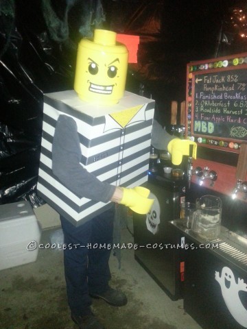 Coolest Homemade Prisoner and Policeman LEGO Minifigure Costumes