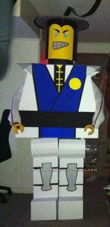 LEGO Minifig Raiden Costume from Mortal Kombat