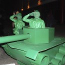 Life-Size Green Army Men and Tank Couple Halloween Costume