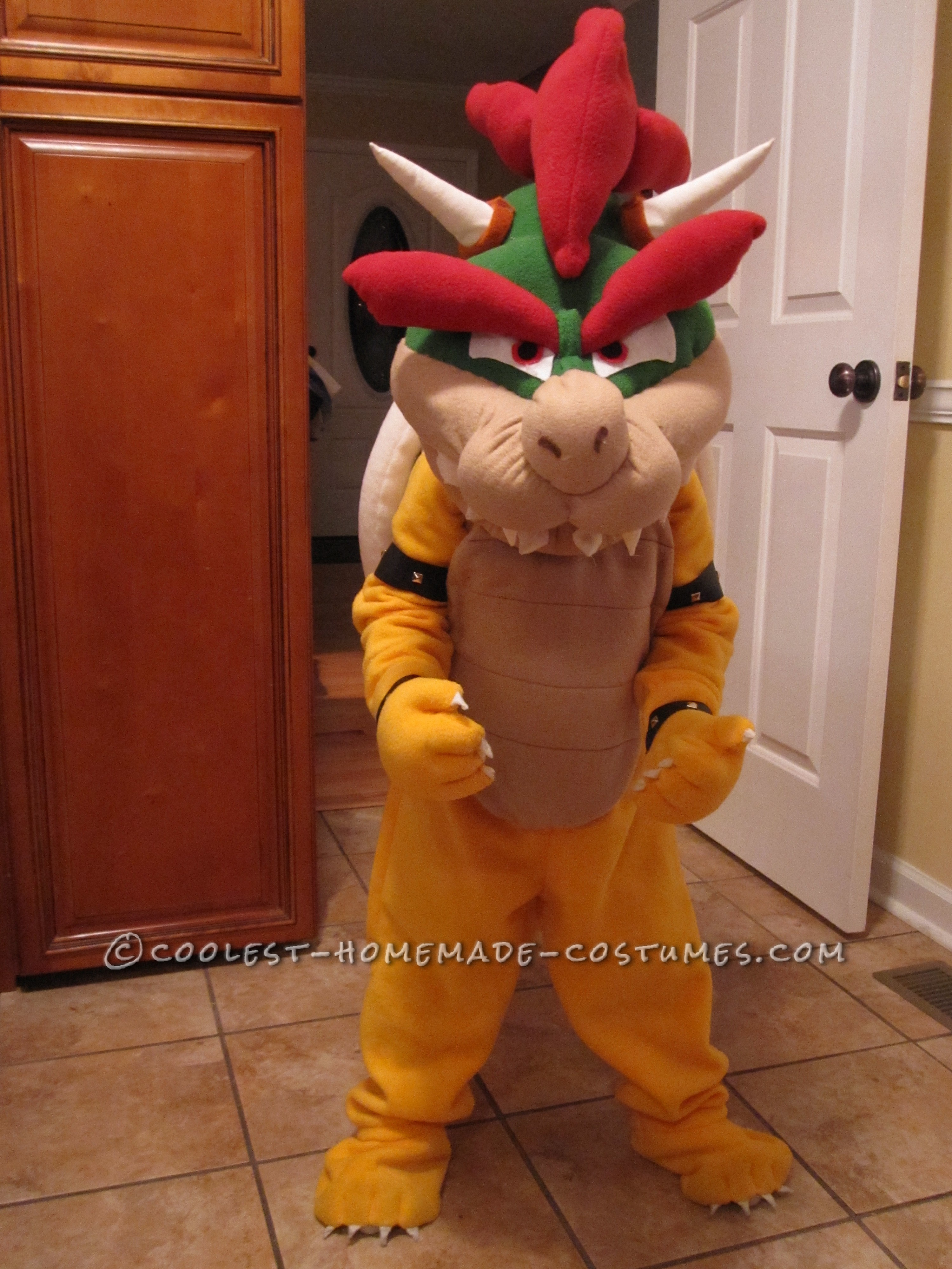 Lifelike Bowser Costume for 5 Year Old Boy