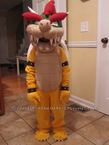 Lifelike Bowser Costume for 5 Year Old Boy