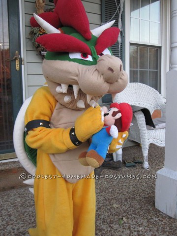 Lifelike Bowser Costume for 5 Year Old Boy