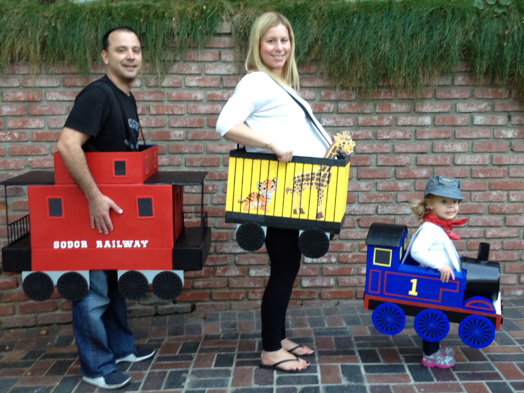 Little Girl Thomas the Tank Engine and Family Costumes