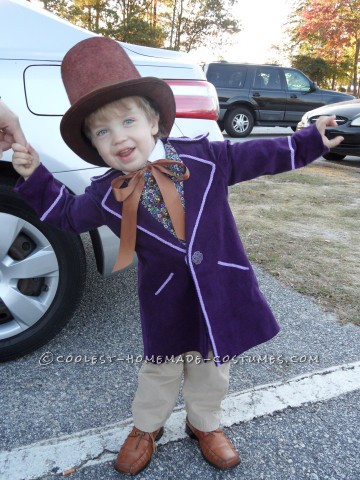 Little Mister Willy Wonka Costume for a Toddler