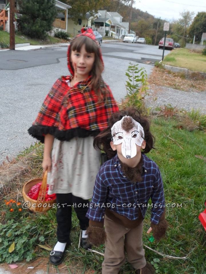 Brother and Sister Costume: Little Red Riding Hood and the Wolf Who Took a Bite