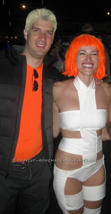 Sexy Fifth Element Couple Costume: Leeloo and Korben Dallas
