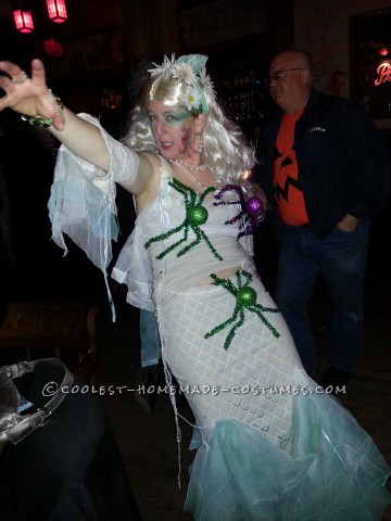 Mermaid Costume Made from Curtains