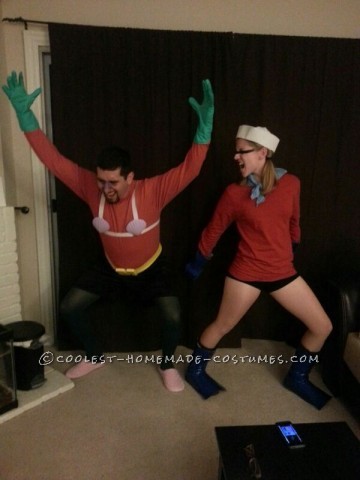 Mermaid Man and Barnacle Boy Couple Halloween Costume