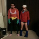 Mermaid Man and Barnacle Boy Couple Halloween Costume