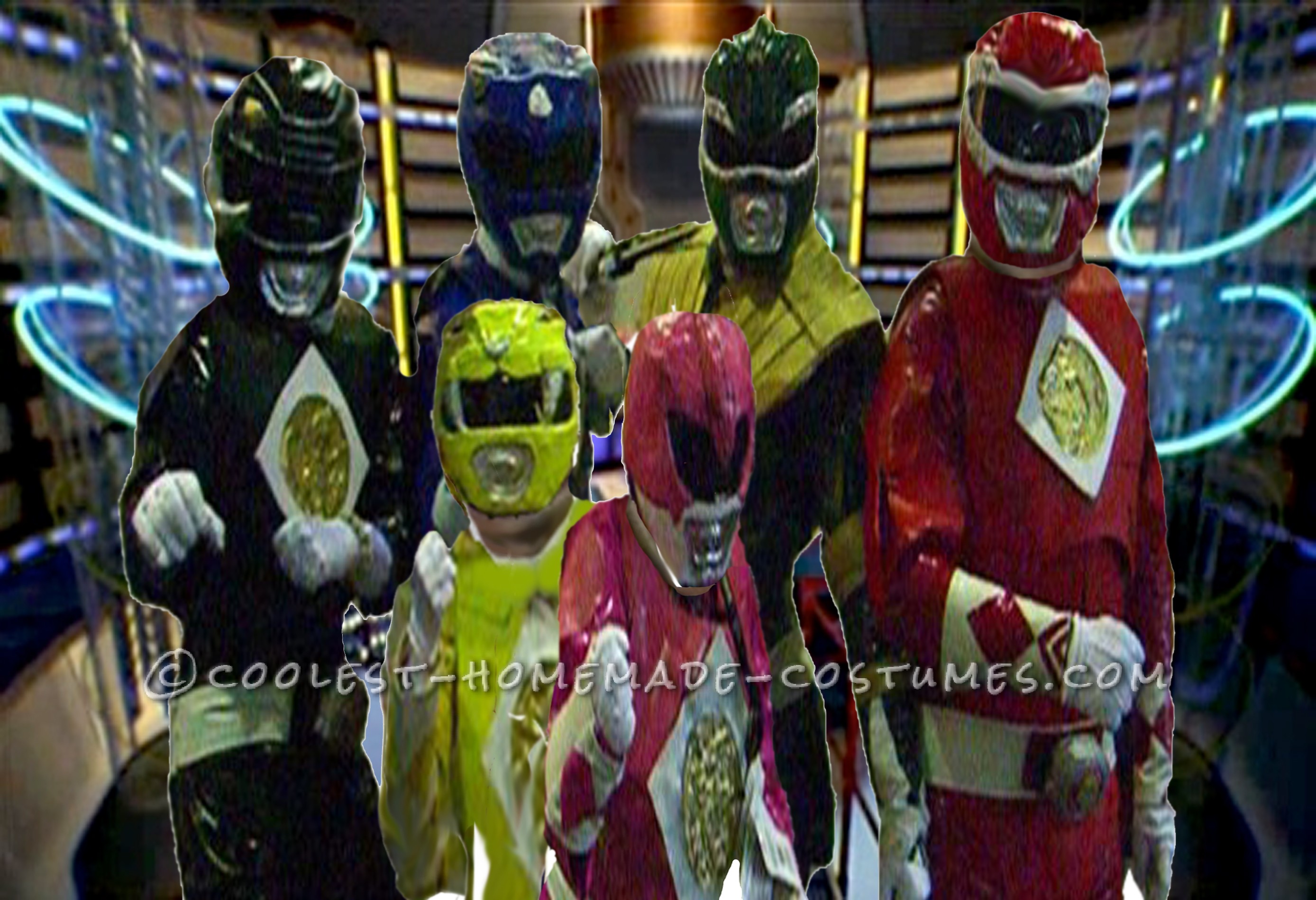 Mighty Morphin Power Rangers Group Costume