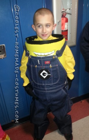 Coolest Homemade Minion Dave Costume for a Boy