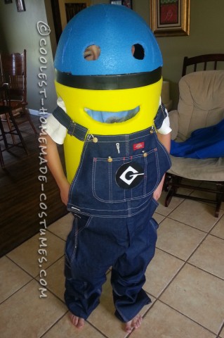 Coolest Homemade Minion Dave Costume for a Boy