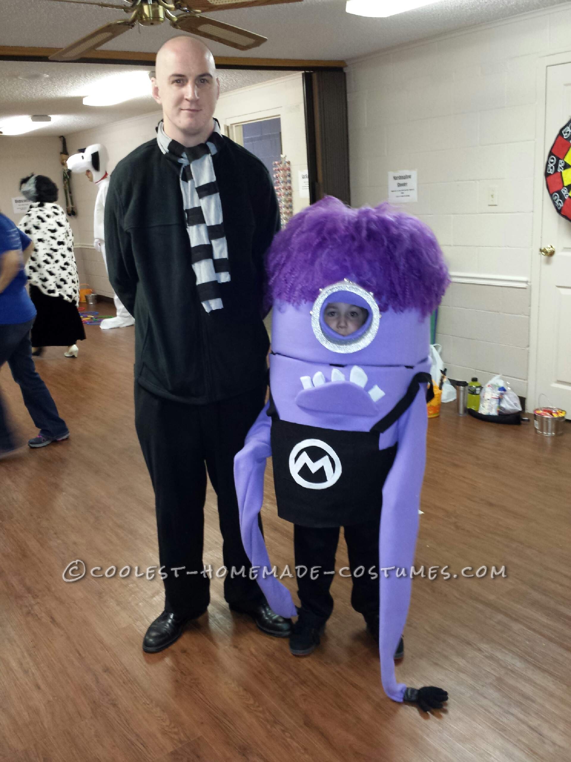 Minion Gone Wild: Homemade Despicable Me Purple Minion Costume
