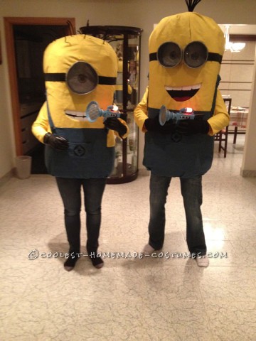 Coolest DIY Minions Despicable Me Couple Halloween Costume