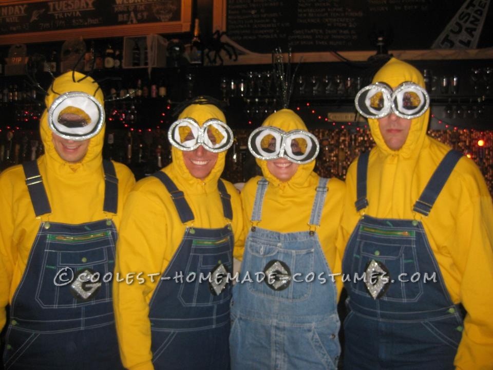 Funny Adult Minions Group Costume