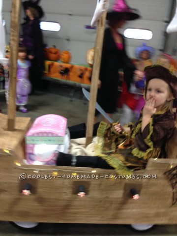 Contest-Winning Pirate and Her Ship Costume