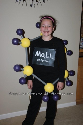 Molly-ecule Costume for Science-Loving 6th Grader Named Molly...