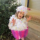 Sweet Homemade Cupcake Costume for a Girl