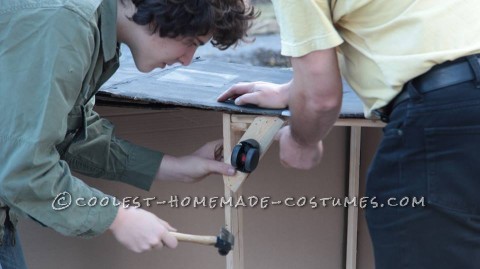 Cardboard Tank: Most Effective Method for Ordering Food from a Drive Thru