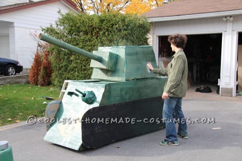 Cardboard Tank: Most Effective Method for Ordering Food from a Drive Thru