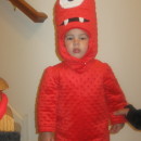 Cool Homemade Muno Toddler Costume from Yo Gabba Gabba