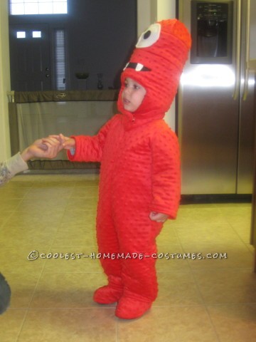 Cool Homemade Muno Toddler Costume from Yo Gabba Gabba