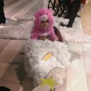 Cute DIY Toddler Costume: Care Bear Riding Her Very Own Cloud Plane