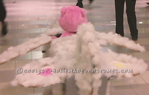 Cute DIY Toddler Costume: Care Bear Riding Her Very Own Cloud Plane
