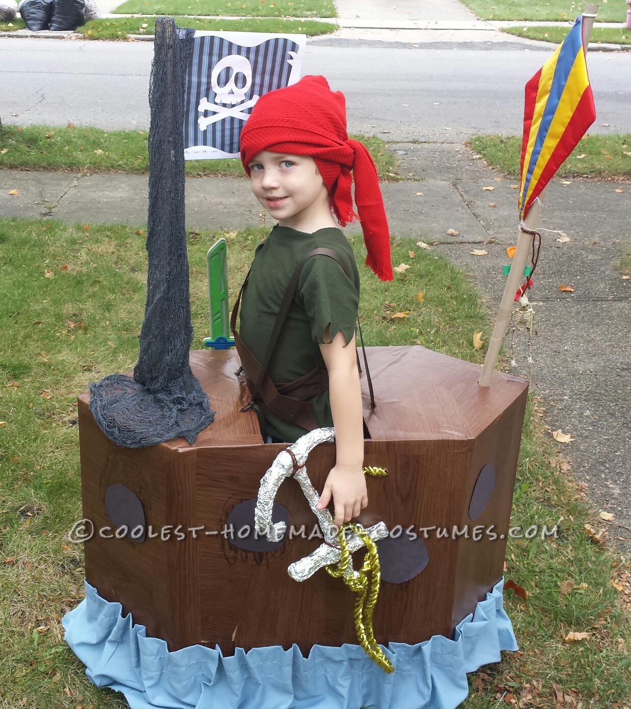 Little Pirate and His Ship Illusion Costume
